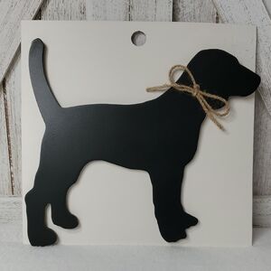 NWT Black Labrador Lab Dog Wall Decor